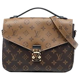 Louis Vuitton-Pochette Metis Monograma Reverso Marrom Louis Vuitton-Marrom
