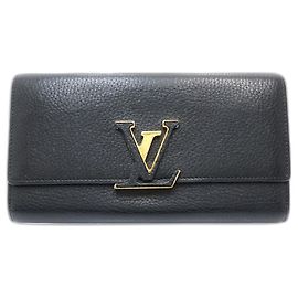 Louis Vuitton Long Wallet in Noir Black