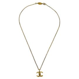 Collar Péndulo CC de Metal Chanel Dorado