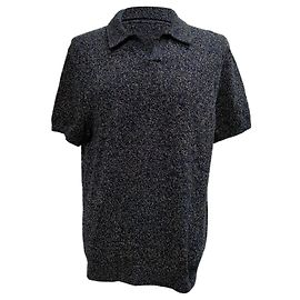 Autre Marque Polo a Maniche Corte in Cotone Blu Navy Mr. P. Blu Blu navy