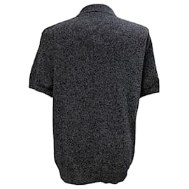 Autre Marque-Mr. P. Knitted Short Sleeve Polo Shirt in Navy Blue Cotton-Blue,Navy blue