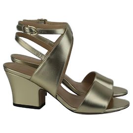 Salvatore Ferragamo Sandales Sheena Ferragamo en cuir doré Doré Métallisé