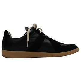 Maison Martin Margiela Sneakers Replica Maison Margiela in pelle e suede nera Altro