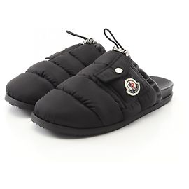 Sandali in nylon MON POCKET MULE di Moncler Nero