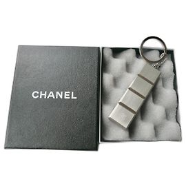 Chanel New USB Keychain Silvery