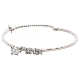 Fendi Logo Armband Silber
