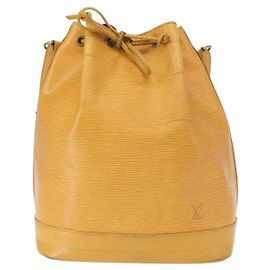 Bolsa Noe Louis Vuitton em couro Epi grande Amarelo