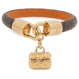 Pulsera Charm Speedy Monogram Louis Vuitton Castaño