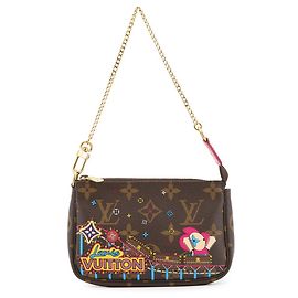 Mini Pochette Accessoires Monogram Vivienne de Louis Vuitton Rosa