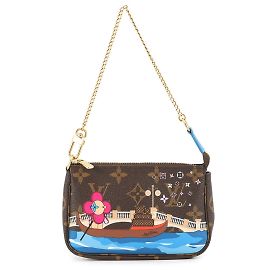 Mini Pochette Accessoires Monogram Vivienne de Louis Vuitton Azul