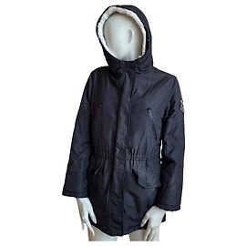 ❄️ Parka IKKS WAY – Doublure Sherpa Ultra Chaude – Taille 36 Noir
