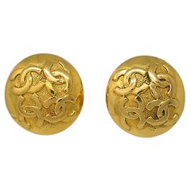 Chanel CC Round Metal D'oro