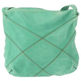 Bolsa de Ombro Vintage Loewe em Couro Verde