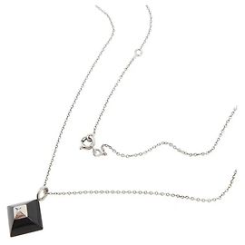 Colar com pingente Medor Hermès Prata Prata