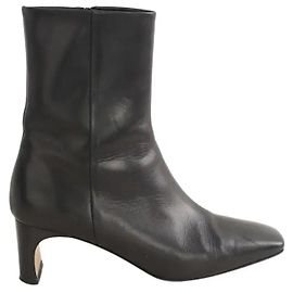 Aeyde Boots en cuir noir Noir