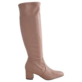 Stuart Weitzman Botas de couro marrom Marrom