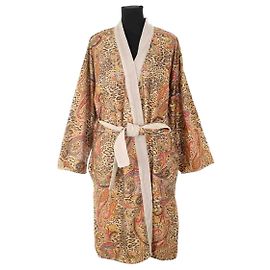 Etro Bata de baño de algodón marrón Castaño