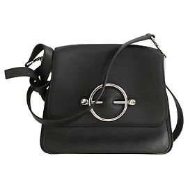 JW Anderson Borsa a tracolla in pelle nera Nero