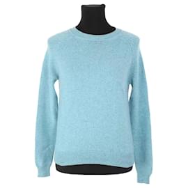 Alexandra Golovanoff Blauer Kaschmirpullover Blau