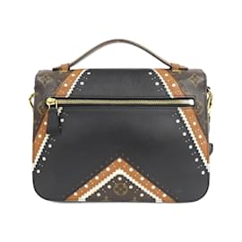 Louis Vuitton-Bolsa Louis Vuitton Monogram Pochette Metis MM M43488-Marrom