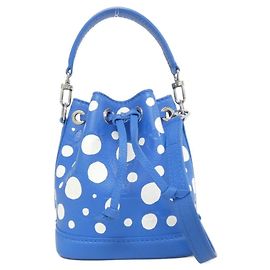 Louis Vuitton Monogram Empreinte Nano Noe Shoulder Bag Blue