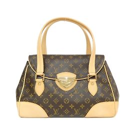 Borsa a Spalla Beverly GM Monogram Louis Vuitton Marrone