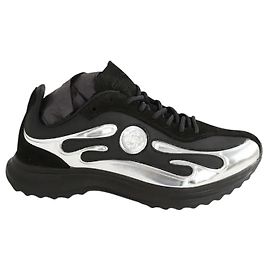 Casablanca Schwarze Leder-Sneaker Schwarz