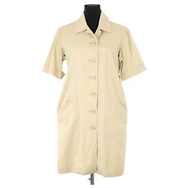 Saint Laurent Abito in cotone beige Beige