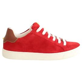 Longchamp Sneaker aus rotem Wildleder Rot