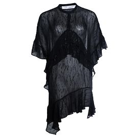 IRO, Robe transparente en Lurex Noir