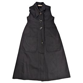 Robe noire sans manches Marni, Taille 44 Noir