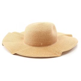 Chanel Coco Mark Paper Hat Beige
