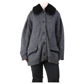 Prada Grau melierter Cardigan - Größe UK 10 Grau