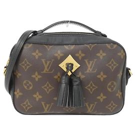 Bolsa de Ombro Saintonge Monogram Louis Vuitton Marrom Preto