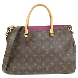 Borsa a mano Monogram Pallas di Louis Vuitton Marrone Altro