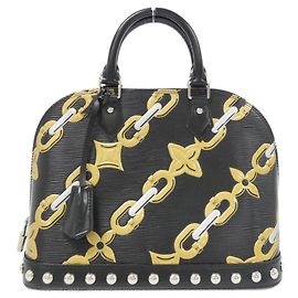 Louis Vuitton Alma PM Handbag Black