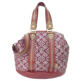 Louis Vuitton Aviator Handbag Dark red