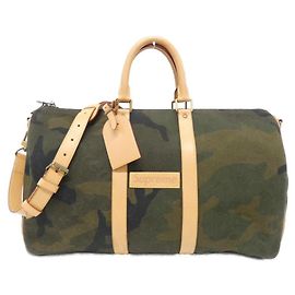 Sac Boston Keepall Bandoulière 45 cm Louis Vuitton Autre Vert
