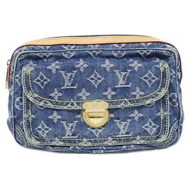 Bolso de Hombro de Denim Monogram Louis Vuitton M95347 Azul