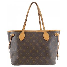Louis Vuitton Monogram Neverfull PM Handbag Brown