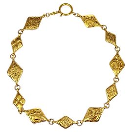 Collier Pendentif Mademoiselle Chanel Plaqué Or Doré