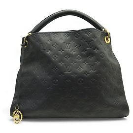 BORSA LOUIS VUITTON ARTSY MM IN PELLE MONOGRAMMA IMPRESSA BLU NAVY Blu