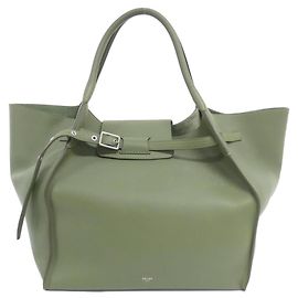 Céline Celine Big Bag Medium Leather Bag Green