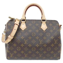 Bolsa Boston Monogram Speedy Bandoulière Louis Vuitton Marrom