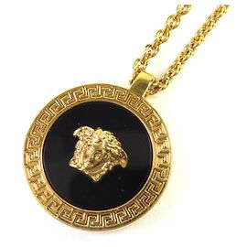 Pendentif Méduse Versace Accessoires Doré Métallisé