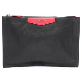 Pochette en cuir Antigona de Givenchy Noir