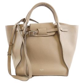 Céline Celine Big Bag aus Kalbsleder Braun Beige