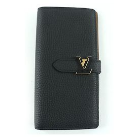 Billetera vertical Capucines Taurillon Clemence Louis Vuitton Negro