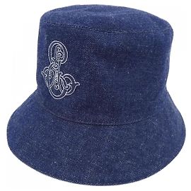 Hermès Hermes EMILE HERMES HARPER Denim Hat 58 Blue
