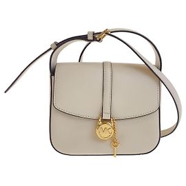 Borsa a tracolla in pelle LYRA di Michael Kors Bianco